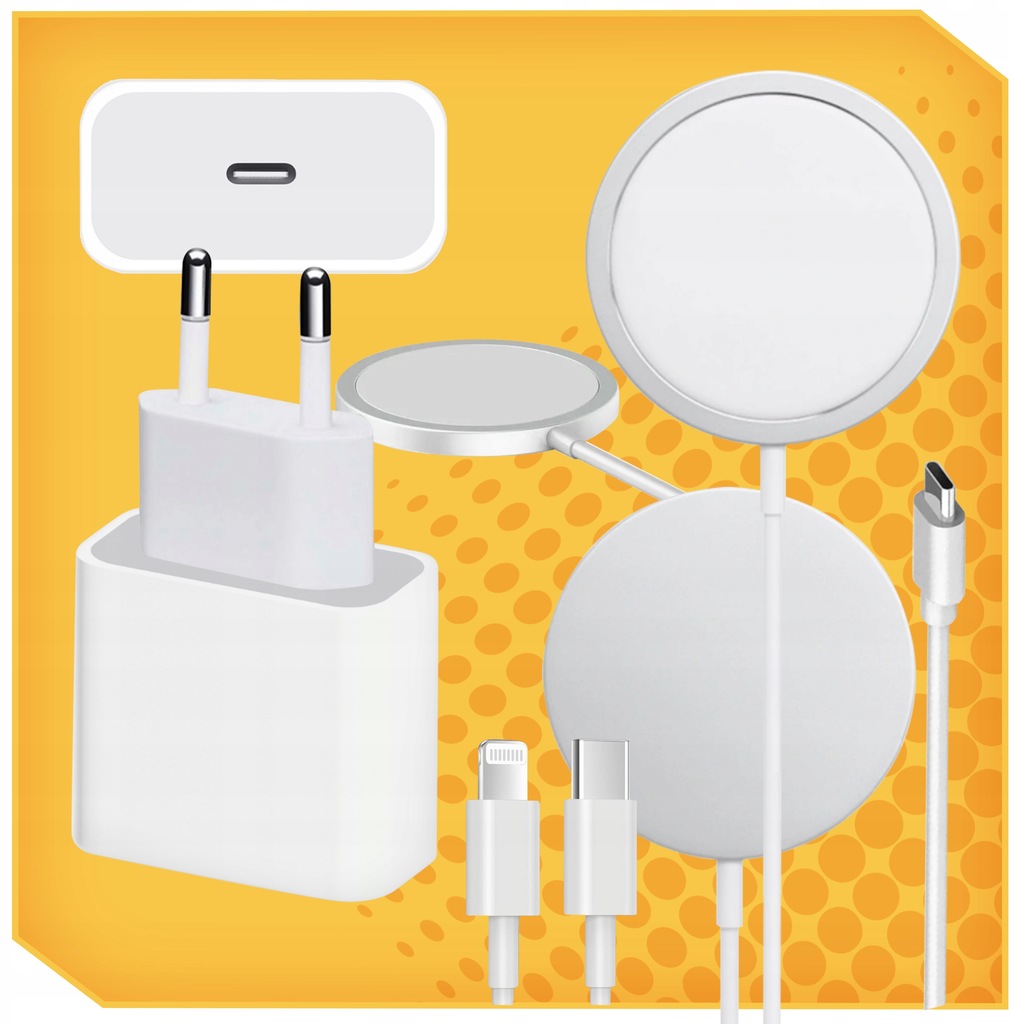ŁADOWARKA INDUKCYJNA + SZYBKOŁADOWARKA DO IPHONE 15/20W USB-C - LIGHTING Kod producenta ŁADOWARKA INDUKCYJNA DO IPHONE USB-C LIGHTING
